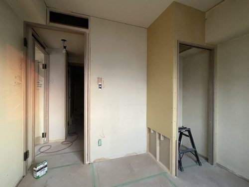 クローゼットの位置がわかるようになっていました。(寝室)