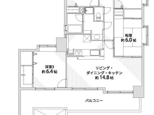 必要なところに必要な収納がある4LDK(間取)