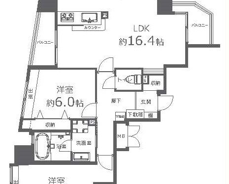 眺望良好な14階3LDK