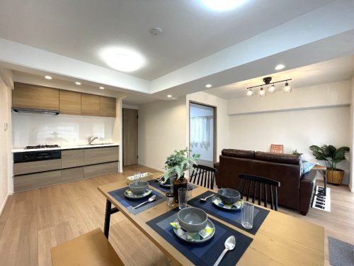 ダイニングとリビングの割合は住む方で自在に配置できます。(居間)