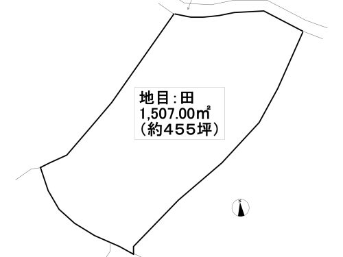 宅地から離れた農地の配置図