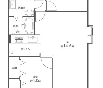 リフォーム済で気持よくご入居いただけます(間取)