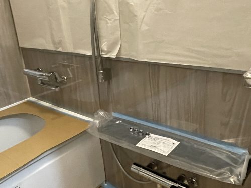 やはり小さくてもカウンターがあると便利です。(風呂)